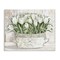 Stupell Industries Fresh White Tulip Flowers Vintage Canvas Wall Art